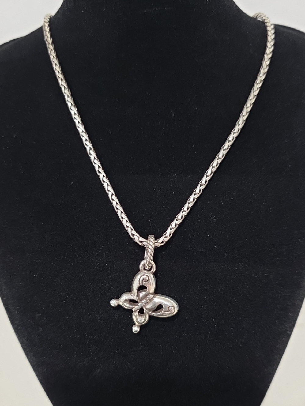 Brighton Silver Butterfly Pendant Necklace - Silver